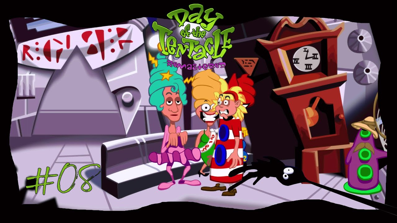 #dayofthetentacle - Folge 8: Menschenshow + Zeitkapsel  #lucasart #letsplay