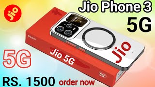 ₹1500 Jio Phone 3 unboxsing⚡review⚡1 Yea free⚡Jio Phone next unboxsing⚡ jio 5G smartphone 205
