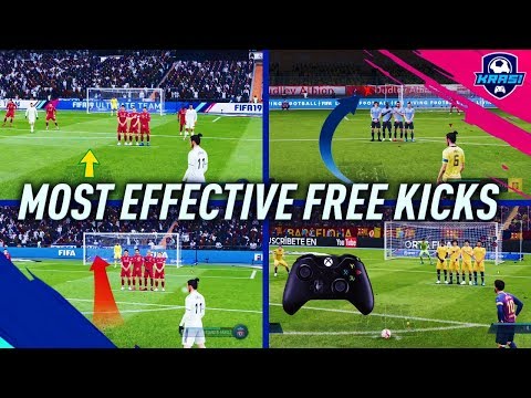 FIFA 19 MOST EFFECTIVE FREE KICKS TUTORIAL - NEW, HIDDEN, SECRET & OLD! HOW TO SCORE FREE KICKS