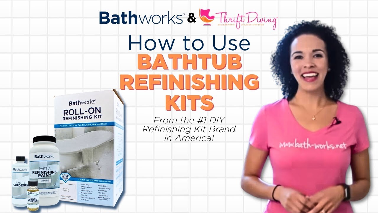 How to Refinish a Bathtub with Bathworks Kit | DIY Tutorial ft. Serena Appiah from Thrift Diving