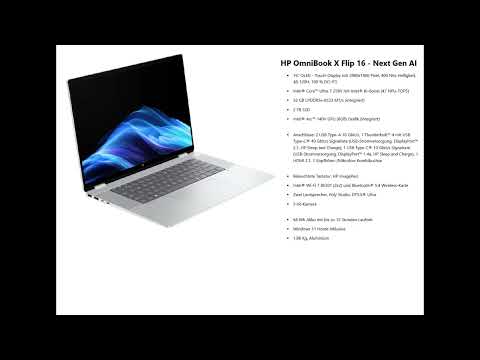 HP OmniBook X Flip 16 Next Gen AI Test & Review: OLED-Power, KI-Boost & Flexibles 2-in-1!
