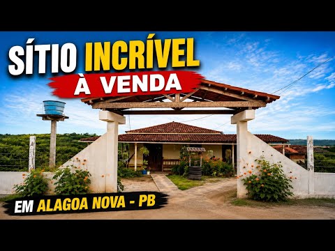 ESTE SÍTIO INCRÍVEL PODE SER SEU! FICA EM ALAGOA NOVA PB TEL:(83)9 8743 7008