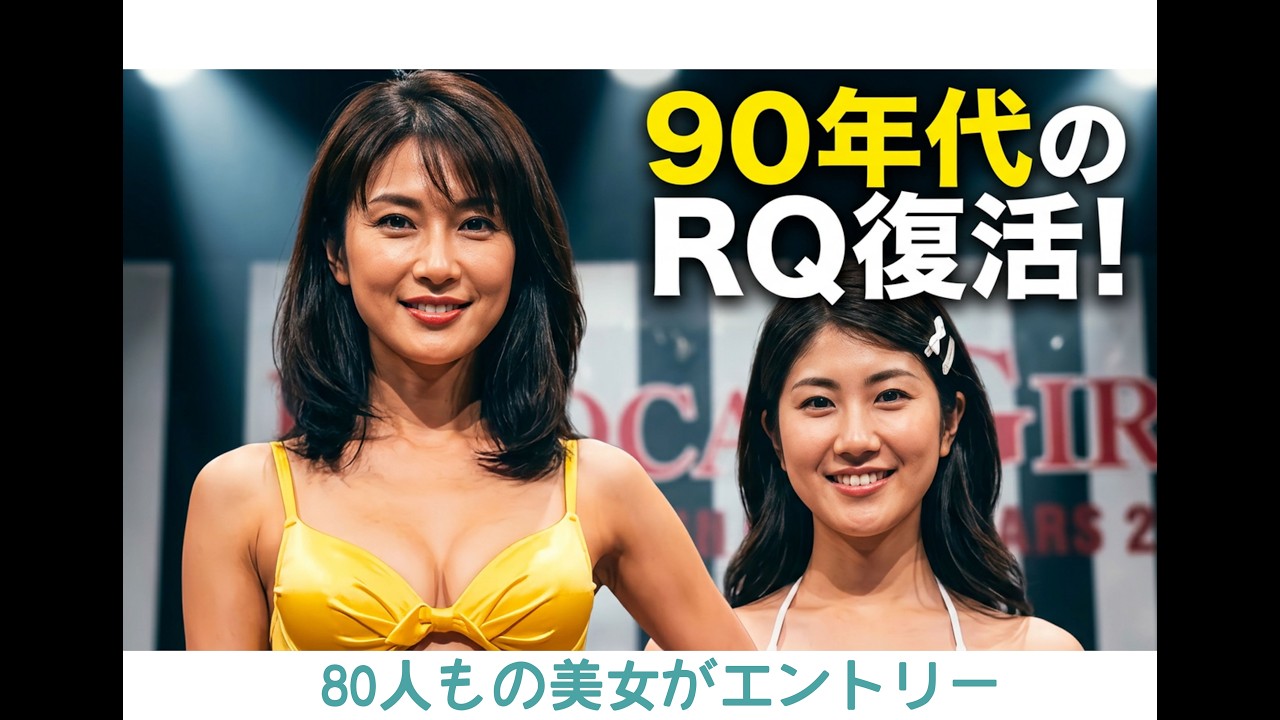 90年代の水着ミスコン　80人の美女がエントリー　人気レースクイーンがいっぱい　#美女TV　#キャンペーンガール 　#水着モデル