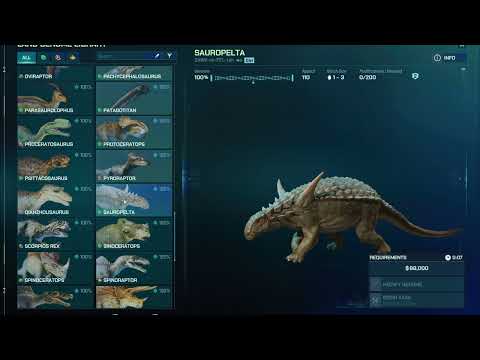 Jurassic World Evolution 3 ALL DINOSAURS | Complete Dinosaur Roster