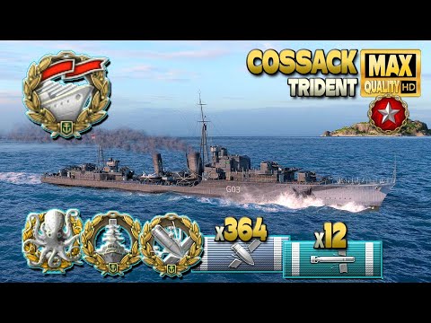 Destroyer Cossack: Thriller in Ranked battle - World of Warships