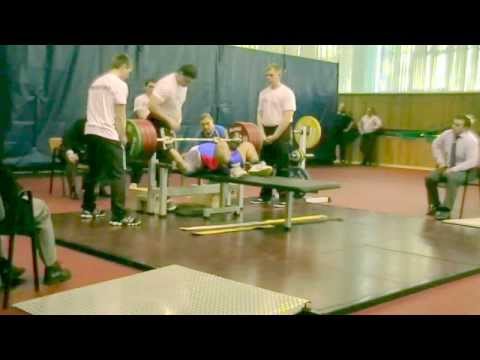 440 lb Raw Bench @ 143 lbs - Zakiev Ayrat (200@65 kgs)