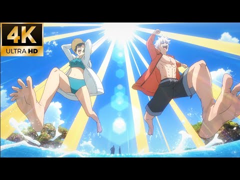 Gojo & Riko at The Beach English Dub | Jujutsu Kaisen (4K)