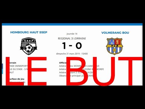 SSEP.HOMBOURG   -  VOLMERANGE LES BOULAY (1-0)  LE BUT.