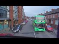 United Kingdom Manchester Electric Double Decker Bus 111 Ride From Moss Lane To Button Road