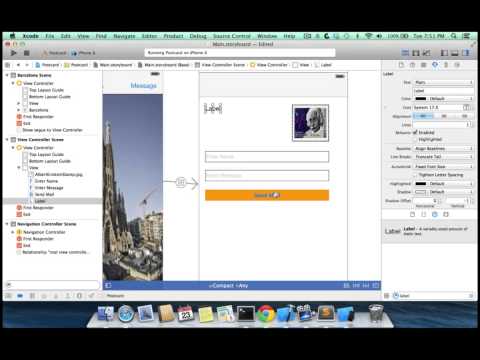 9  Adding a Button and a Label mp4