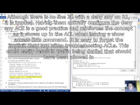 9.2.2.7 Lab - Configuring and Verifying Standard ACLs