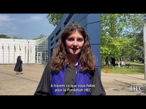 Remerciements des étudiants le jour de leur diplomation !