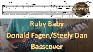 Steely Dan Donald Fagen Ruby Baby. Bass Cover Score Notes Tabs Chords Bass cover Transcription