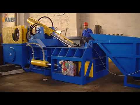 VANER Horizontal HYDRAULIC BALING PRESS FOR WASTE, PET BOTTLES AND GARBAGE - BALER MACHINE FOR SALE.
