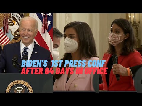 Biden’s first press conference after 64 days in office 3/25/2021