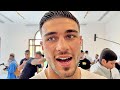 TOMMY FURY REACTS TO HEATED JAKE PAUL WEIGH IN PUSH! SOUNDS OFF ON & SAYS KO COMING!