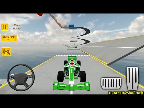 Impossible Green Formula Ramp Car Stunts: 78, 79, 80 Completed - Android Gameplay 3D