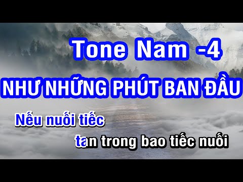 Karaoke Như Những Phút Ban Đầu Tone Nam -4 (C#m) | Nhan KTV