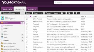 How to find unread emails in Yahoo
