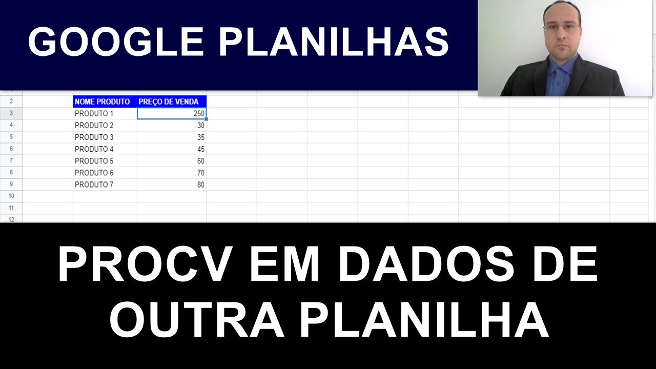 PROCV em OUTRA PLANILHA GOOGLE com a FUNÇÃO IMPORTRANGE