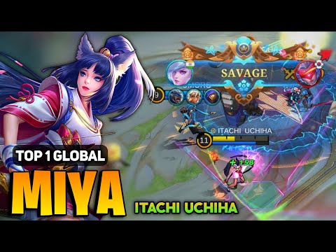 SAVAGE! Miya Best Build 2022 [ Top 1 Global Miya Gameplay] By ITACHI UCHIHA - Mobile Legends