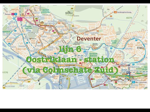 Lijn 6 Oostriklaan - Deventer station via Colmschate Zuid