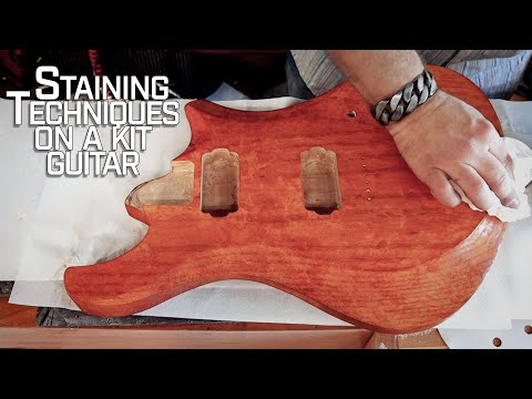 Ep 2 - Staining and Finish Techniques - The Uncut Kit Guitar Build