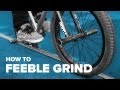 Как сделать фибл гринд на BMX (How to feeble grind BMX) 