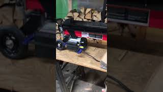 5 ton harbor freight log splitter foot pedal hack! Simple and easy no wiring!