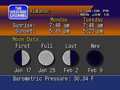 Baby, it's cold outside - WeatherSTAR 4000 simulated local forecast