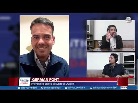 German Font, Intendente electo de Marcos Juarez en PCV 