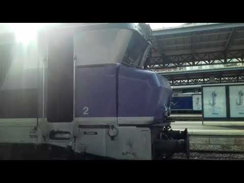 Démarrage d'une CC 72100 avant son dernier voyage en direction de Troyes