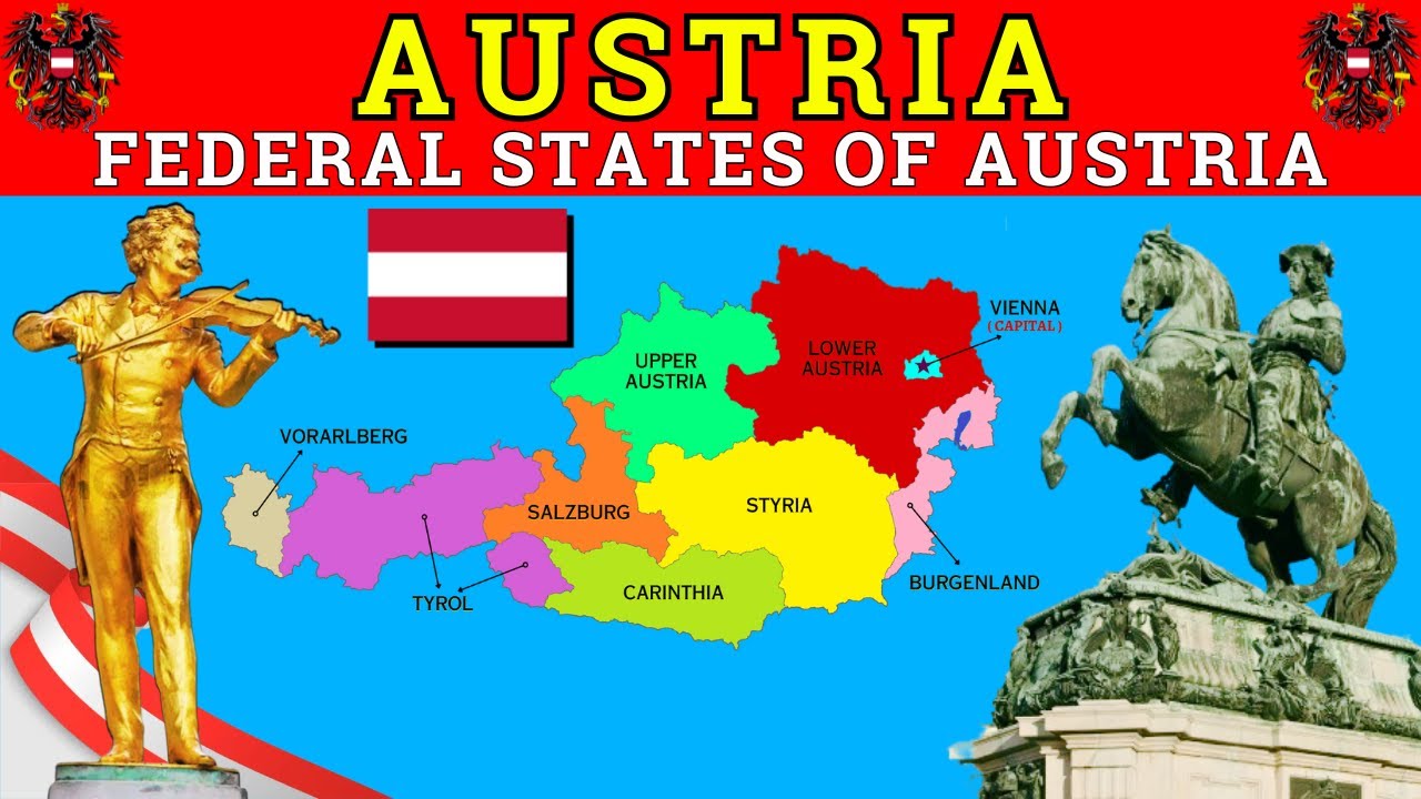 Austria Map Explained 🇦🇹 | 9 Federal States of Austria