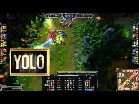 Lee sin vs AP tryndamere epic battle! (Must see)