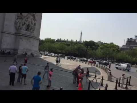 bus tour of Paris, France