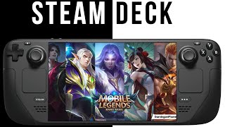 Mobile Legends on Steam Deck with full game-play