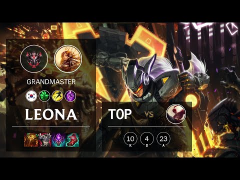 Leona Top vs Lee Sin - KR Grandmaster Patch 11.8