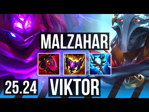 MALZAHAR vs VIKTOR (MID) | Good KDA: 13/2/7 | EUW Master | 25.24
