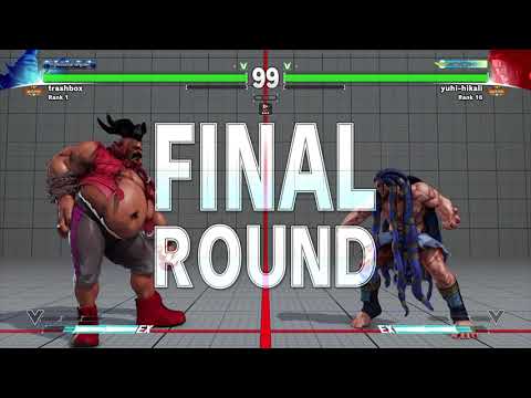 STREET FIGHTER V trashbox (Birdie) vs yuhi-hikali (Necalli)