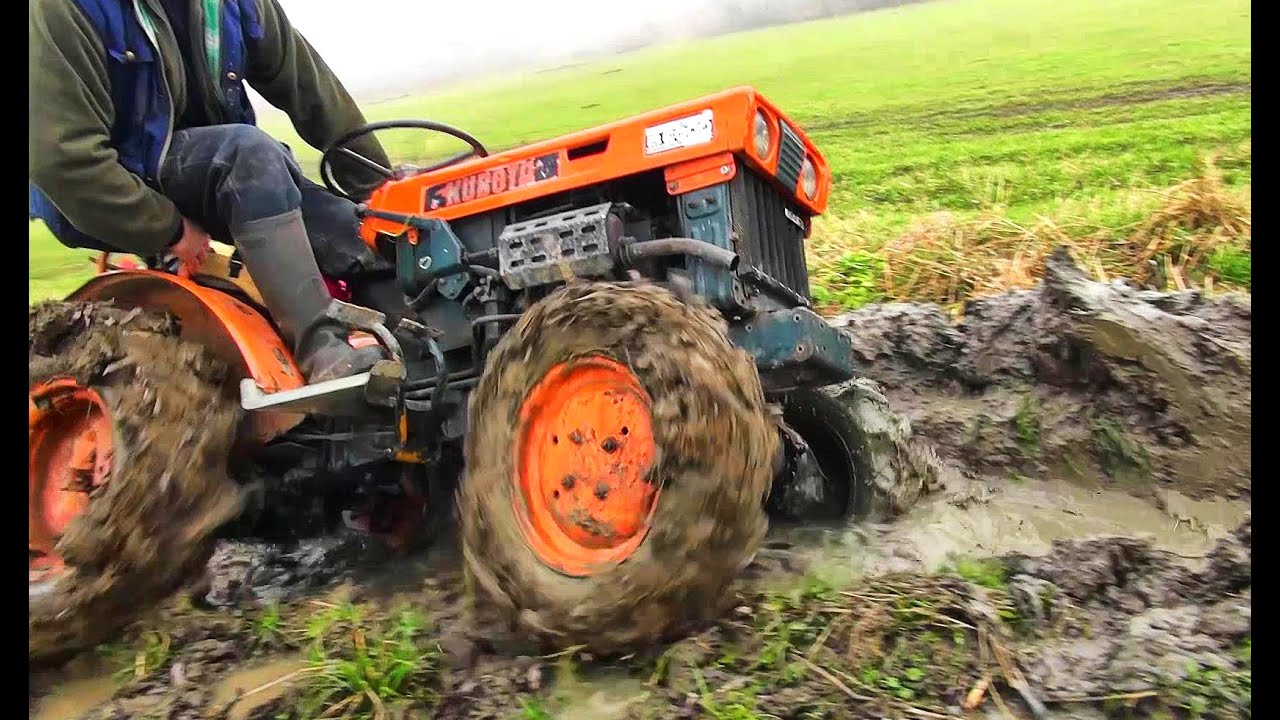 Mini Tractor in Field Work