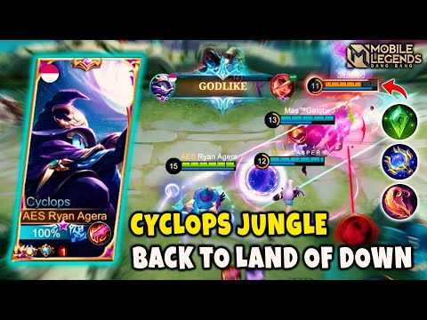 INSANE DAMAGE BY TOP 1 CYCLOPS, NEW BUILD CYCLOPS JUNGLE - Cyclops Mobile Legends
