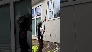 Watch video: Window Washing in Friendswood, TX