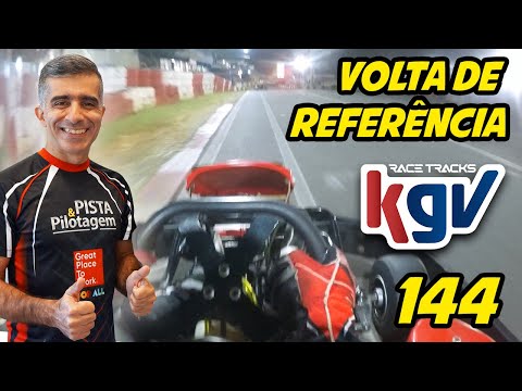 Traçado 144 Kartódromo da Granja Viana - volta de referência - piloto Cristian Peticov