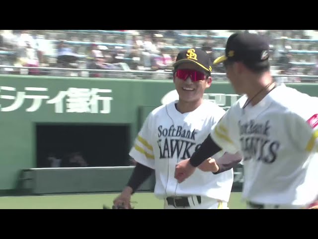 【ファーム】流れるような守備!! ホークス・西尾歩真 強い打球に冷静な対応を見せ、併殺を奪う!! 2025年4月19日 福岡ソフトバンクホークス 対 オリックス・バファローズ