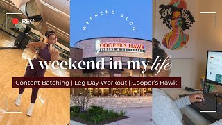 Spend a Weekend With Me | Content Batching, 8 Mile Bike Ride, Lunch at Cooper's Hawk - Weekend Vlog