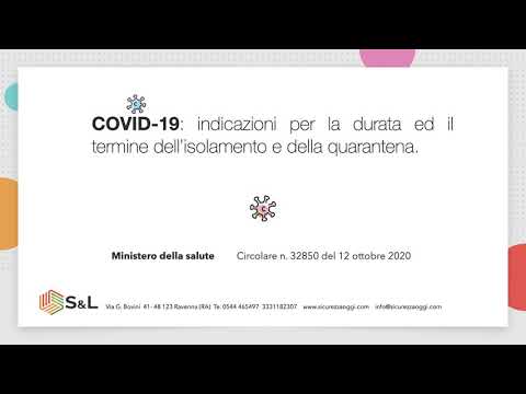 Circolare 32850 del 12 ottobre 2020