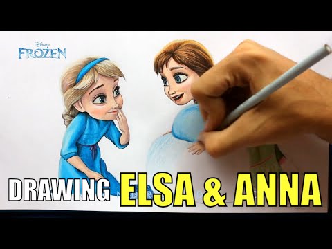 Drawing ELSA AND ANNA from frozen