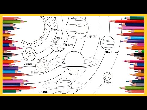 Planets Coloring Page