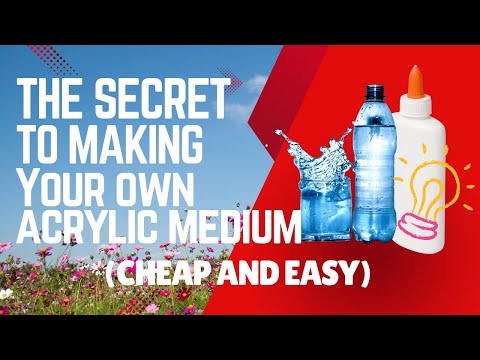 DIY Acrylic Pouring Medium | Cheap & Easy Alternative to Expensive Brands!