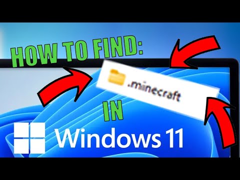 How to find your minecraft folder in WINDOWS 11